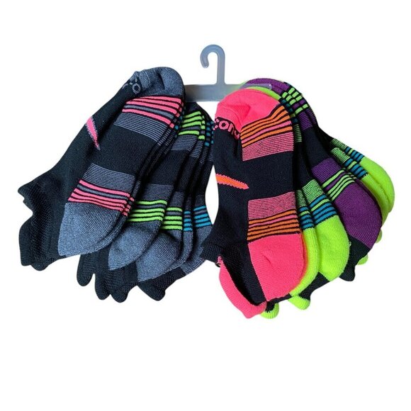 Saucony Women's 8 Pack Performance No Show Tab Athletic Ankle Socks Size Medium - Picture 4 of 8
